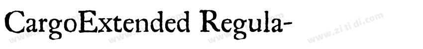 CargoExtended Regula字体转换